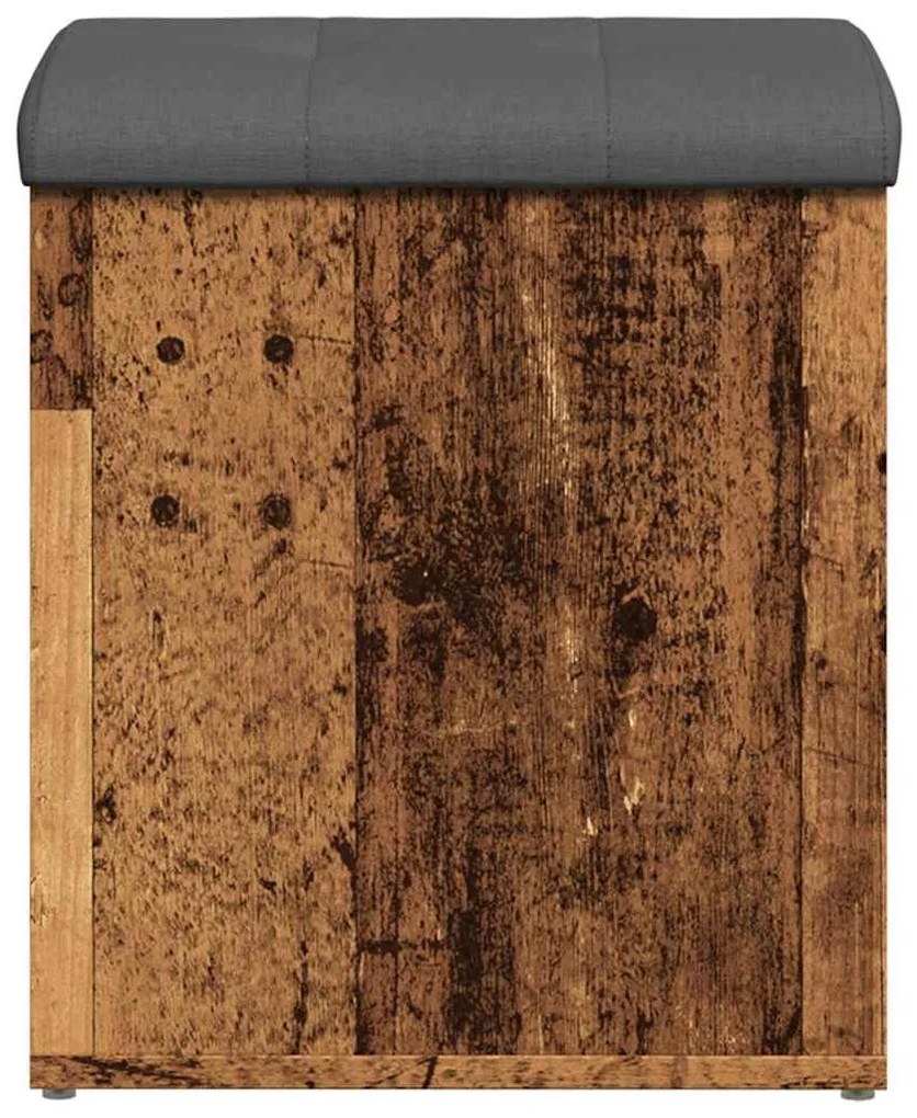 tárolópad antik fa 42 x 42 x 45 cm szerelt fa