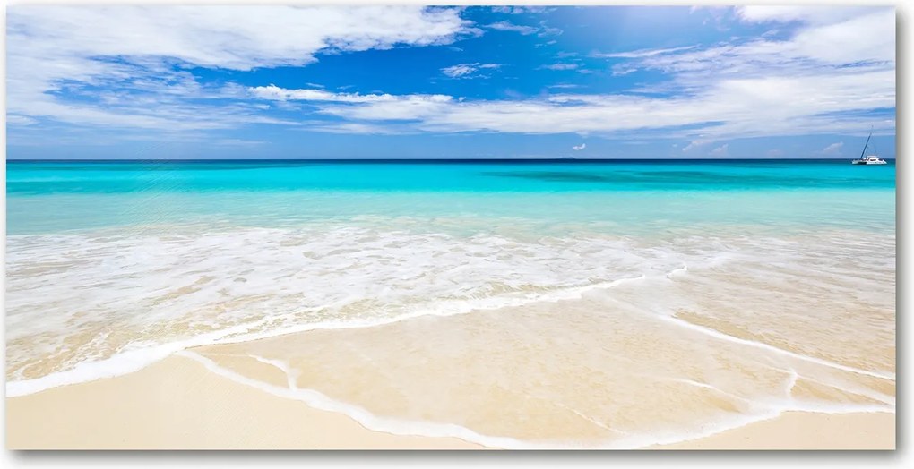 Fotó üvegkép Trópusi tengerpart 140x70