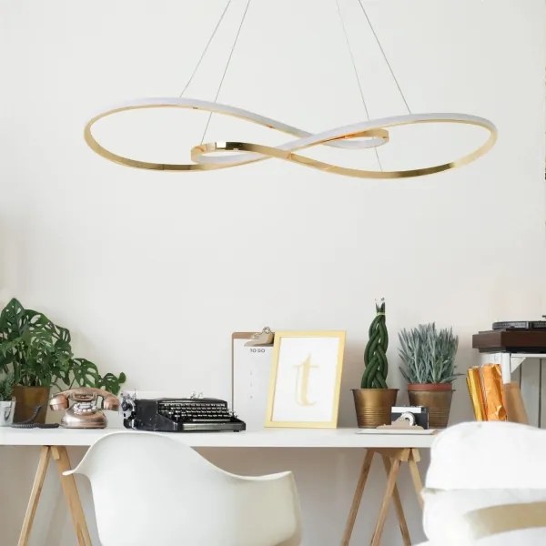 LED Csillár zsinóron ZUMBA LED/50W/230V arany