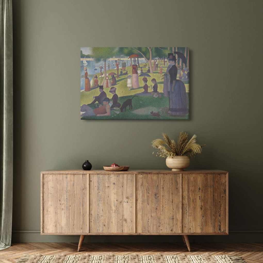Kép - Georges Seurat, A Sunday on La Grande Jatte, reprodukciók (90x60 cm)