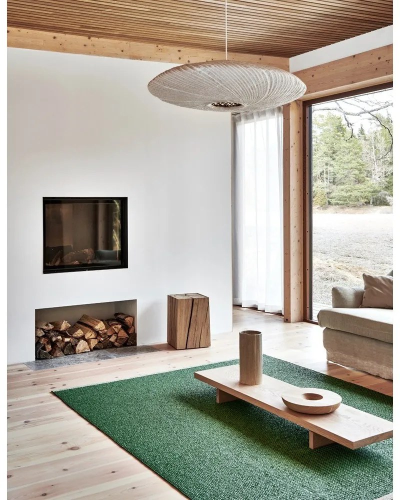 Zöld kültéri-beltéri futószőnyeg 70x200 cm Mono Leaf Oregano – Pappelina