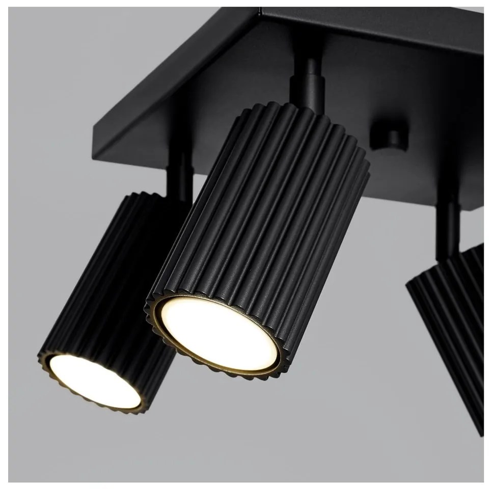 Fekete fém spotlámpa ø 6,5 cm Gleam – Sollux