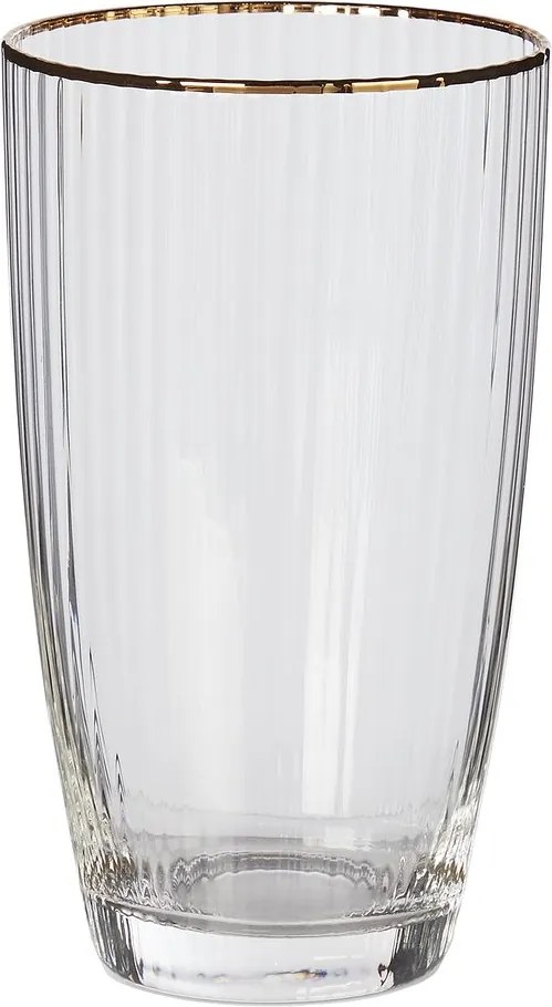 GOLDEN TWENTIES long drink pohár arany szegéllyel 500 ml