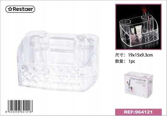 Átlátszó Kozmetikai rendszerező 19x15x9,3cm