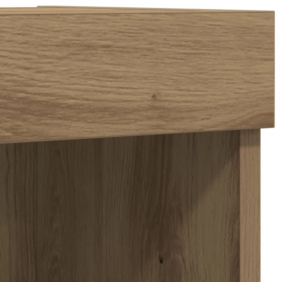 LED lámpás TV fali szekrény 2 db Artisan tölgy 80x30x30 cm