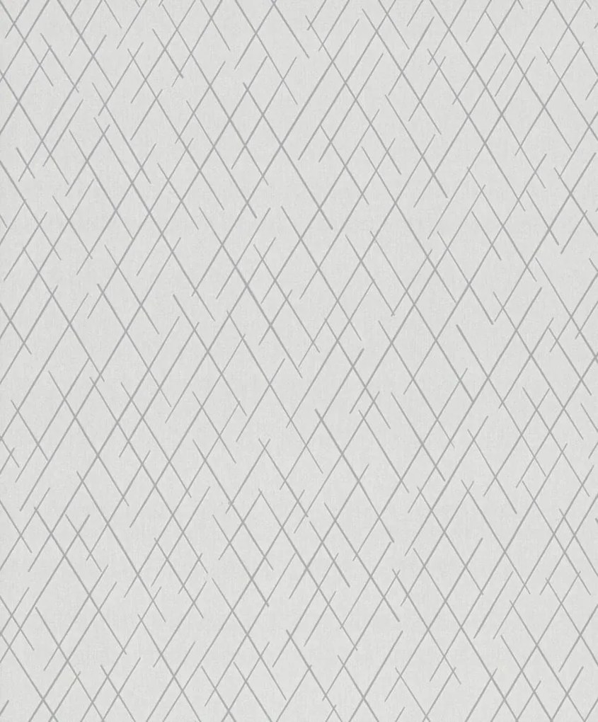 Világosszürke színű tapéta geometrikus mintával