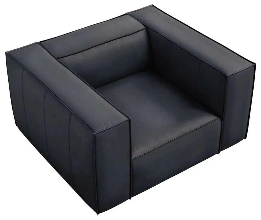 Sötétkék bőr fotel Madame – Windsor &amp; Co Sofas