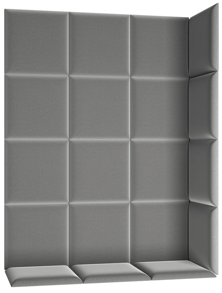 Kárpitozott panel 19 db. Quadra 120x160 cm (szürke). 1051983