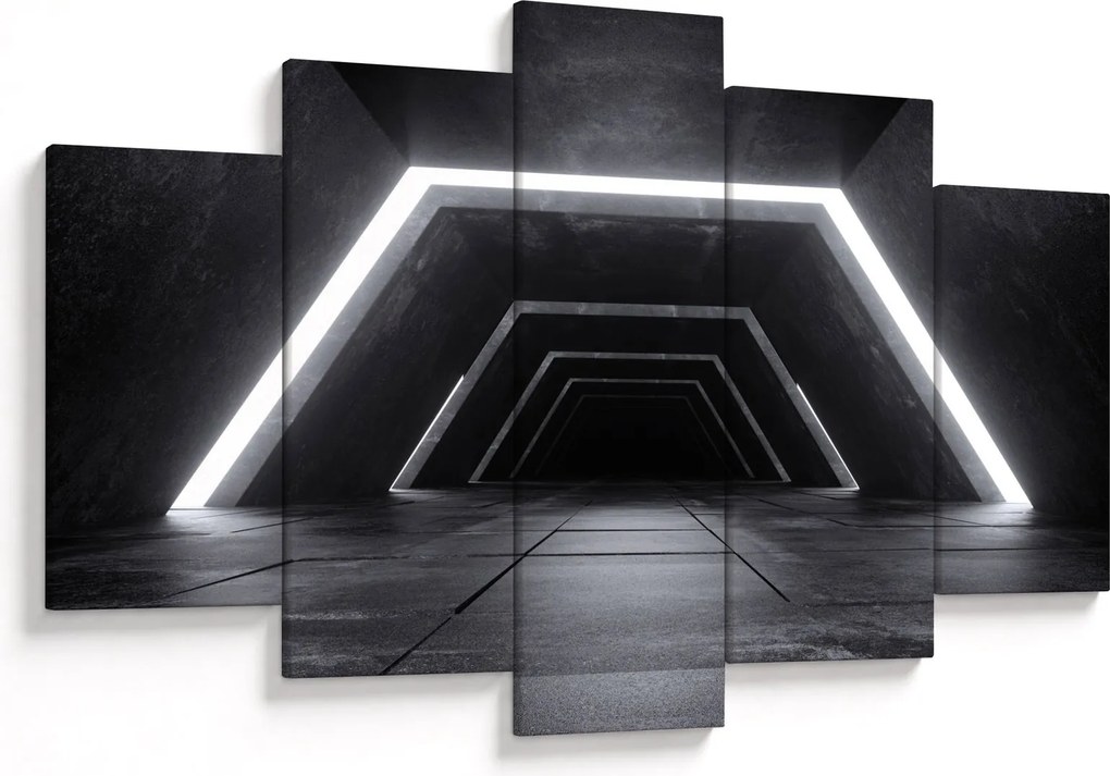 Kép - Futurisztikus alagút (150x105 cm)