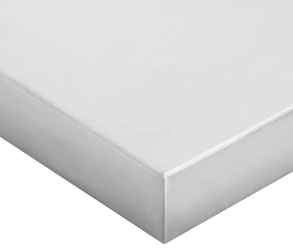 2 db ezüstszínű rozsdamentes acél fali polc 100 x 40 x 3 cm
