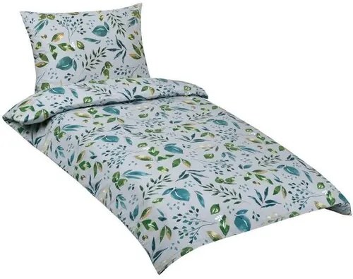 Bellatex Lupin pamut ágyneműhuzat zöld, 140 x 200 cm, 70 x 90 cm, 140 x 200 cm, 70 x 90 cm