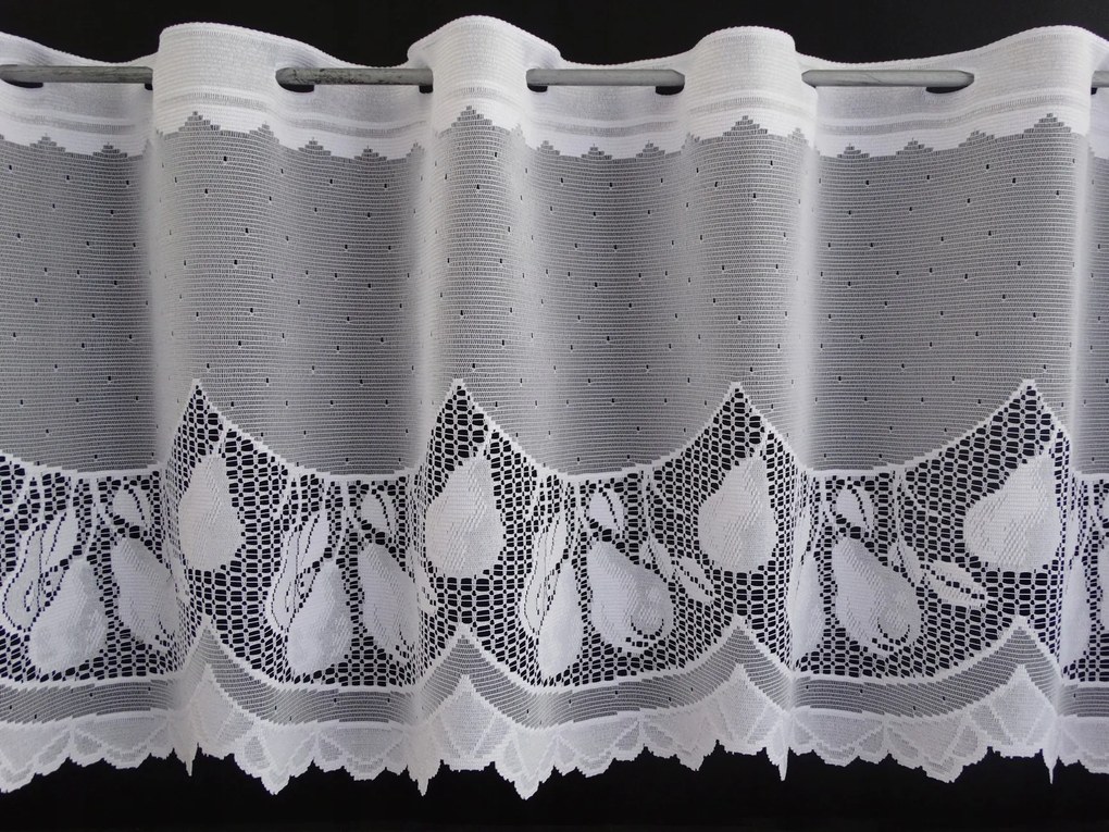 Mg Irigység jacquard 638/68 Fehér 350x50cm Gyümölcs M