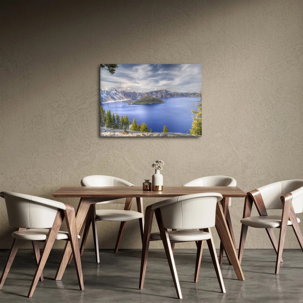 Kép egy hegyi tóról (70x50 cm)