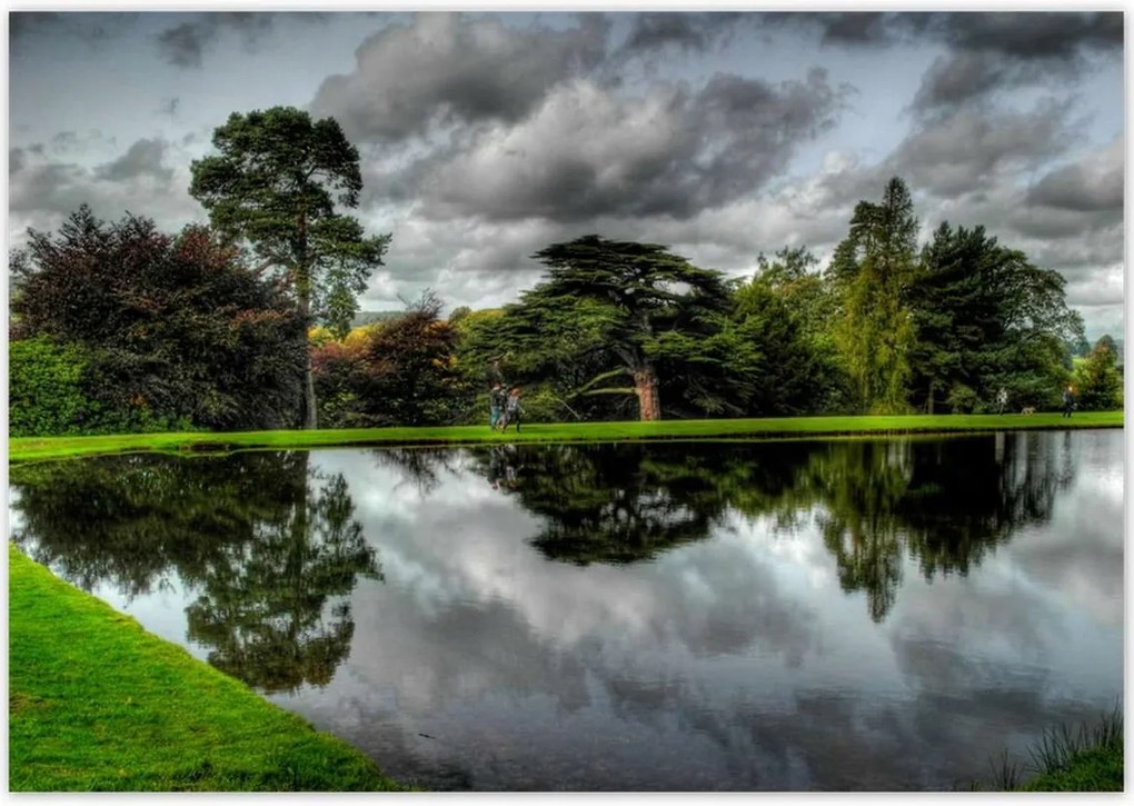 Poszterek 100x70 Az ég tükröződik a víztükörben