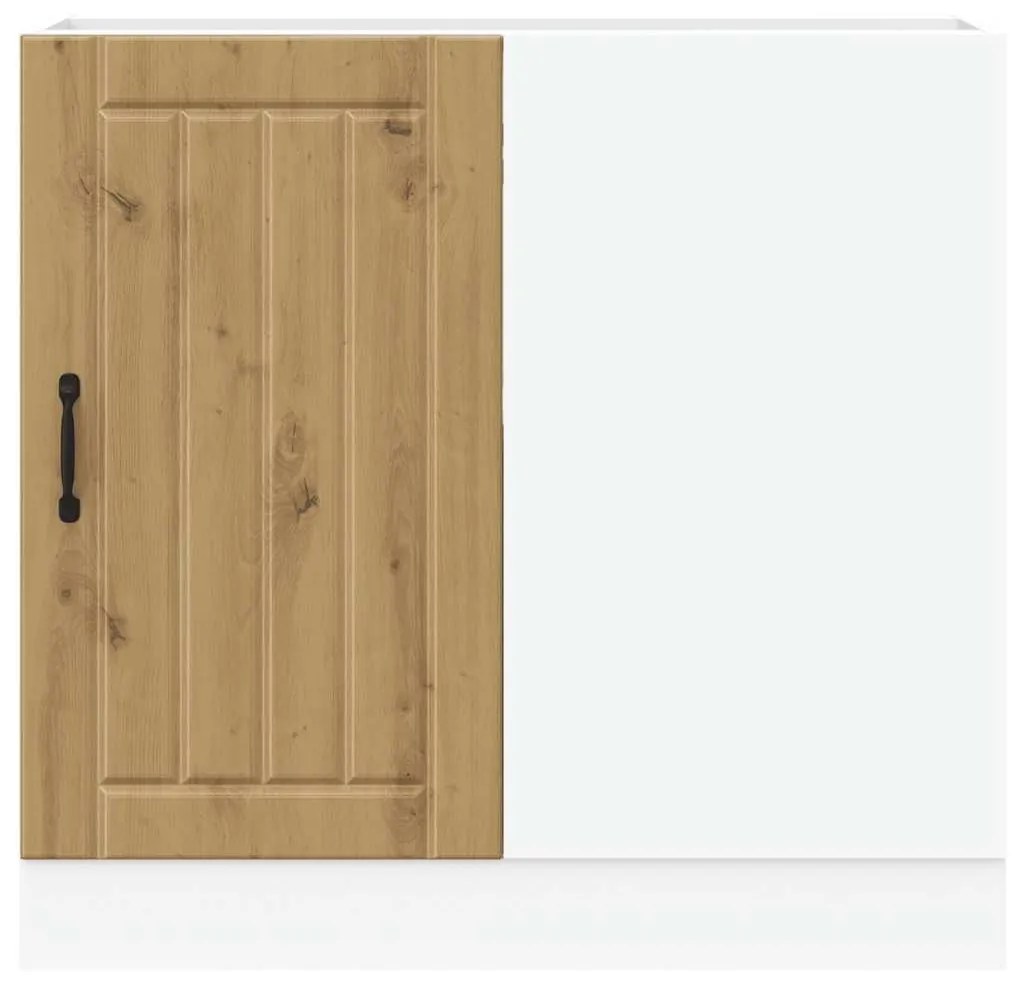 alsó konyhaszekrény Lucca kézműves tölgy fűrészáru műfa