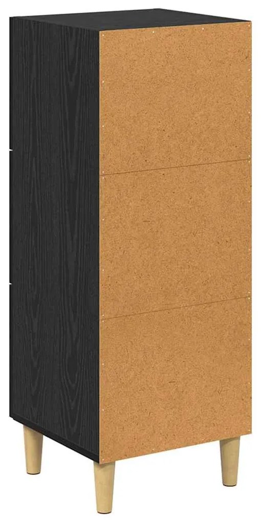 Széf fiókkal Musta tammi 34.5 x 34 x 90 cm Faanyag