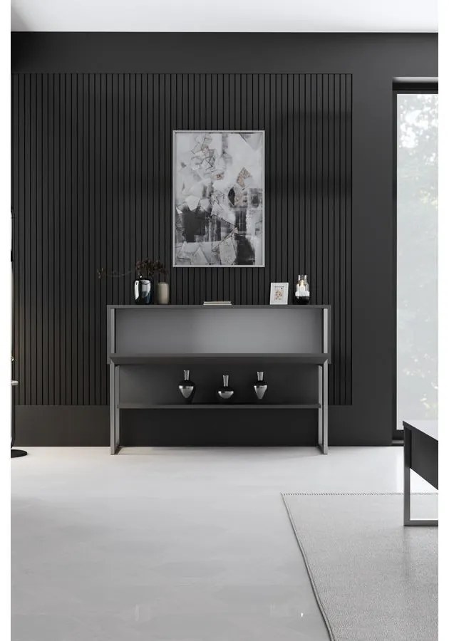 Komód Luxe - Silver, Anthracite