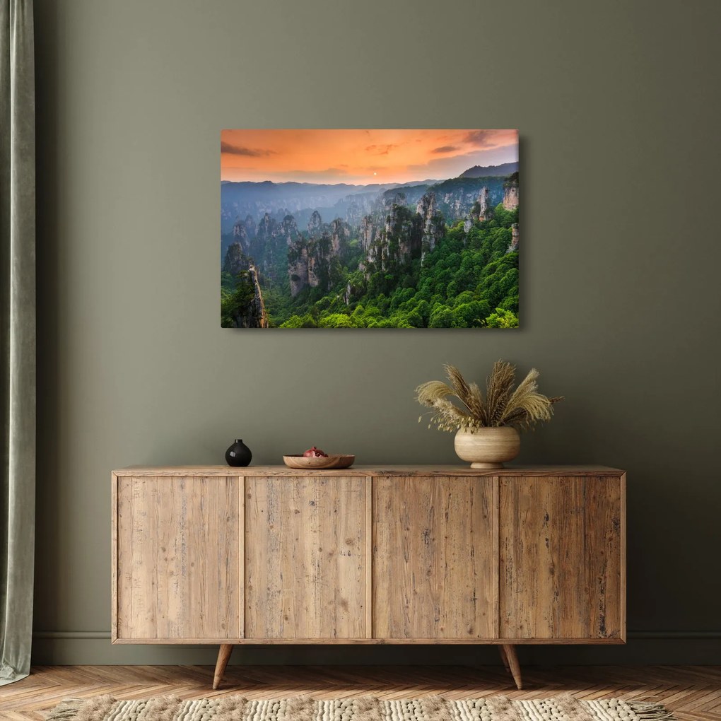Kép - Zhangjiajie Nemzeti Erdei Park (90x60 cm)