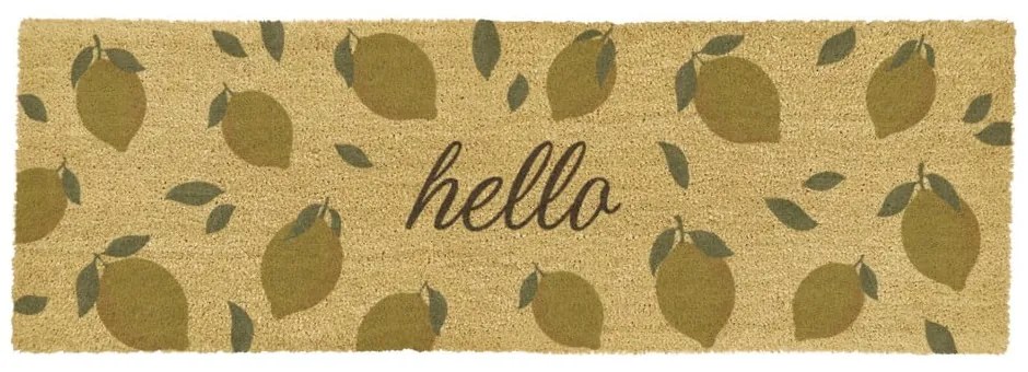 Kókuszrost lábtörlő 40x120 cm Hello Lemons – Artsy Doormats