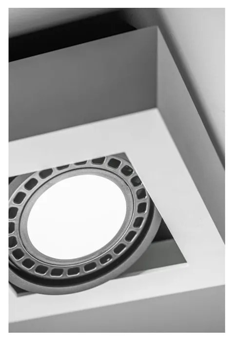 Fehér mennyezeti lámpa fém búrával 34x18,5 cm Loid – GTV