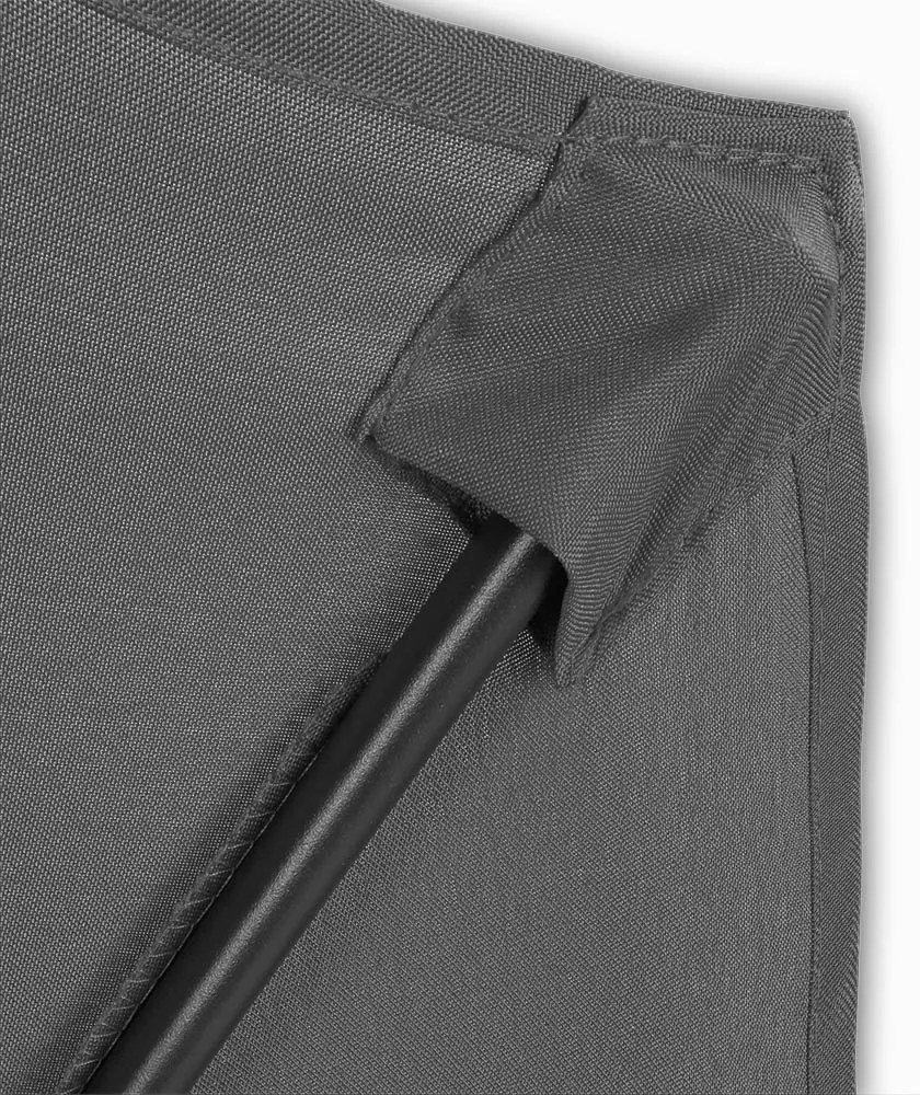 Kingsleeve® Kerti félköríves napernyő - antracit