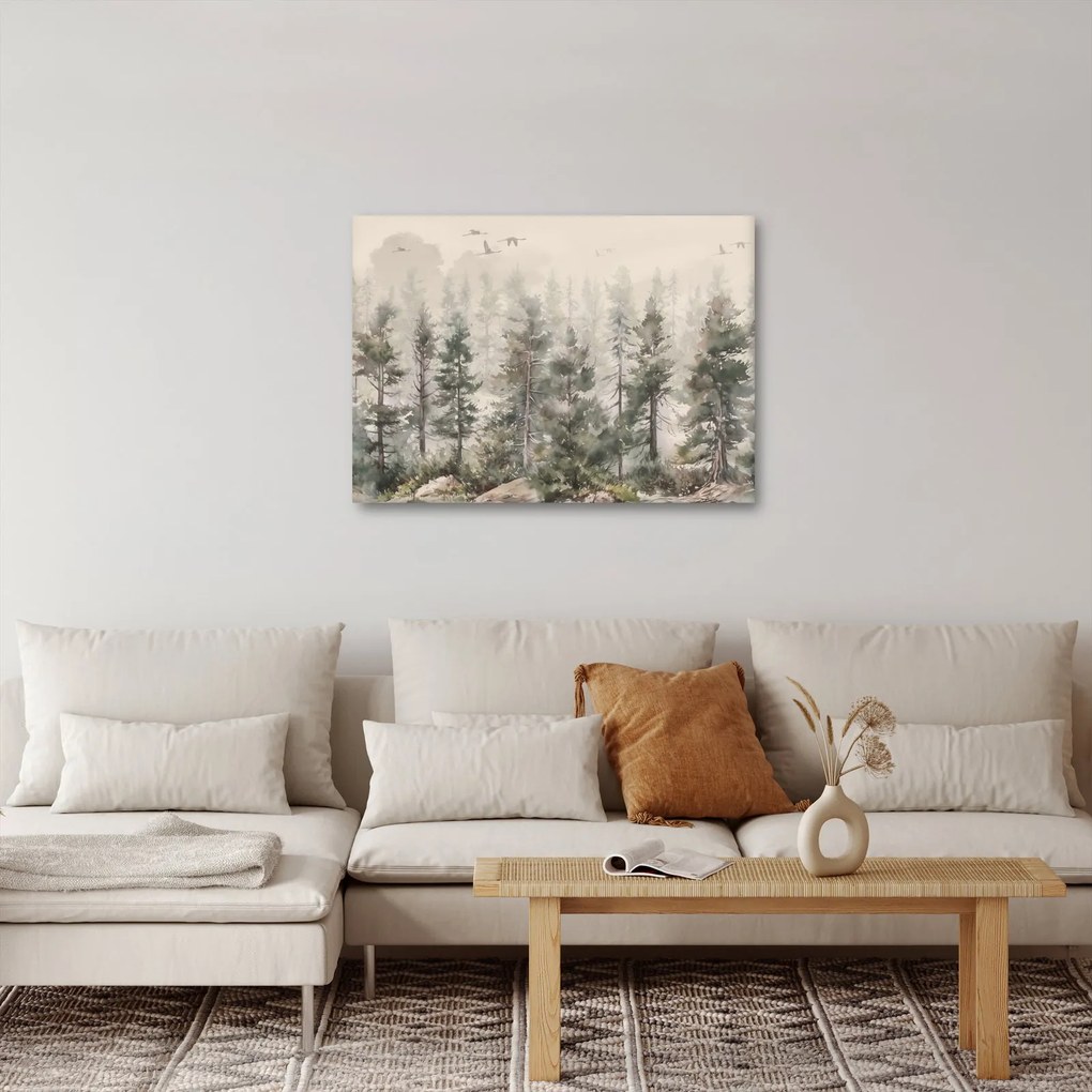 Kép - Fenyőerdő I., akvárium (70x50 cm)