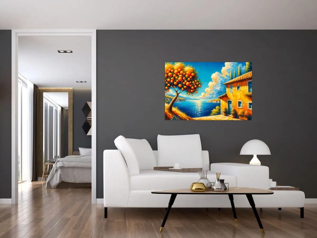 Kép - Ház narancsokkal II. (90x60 cm)