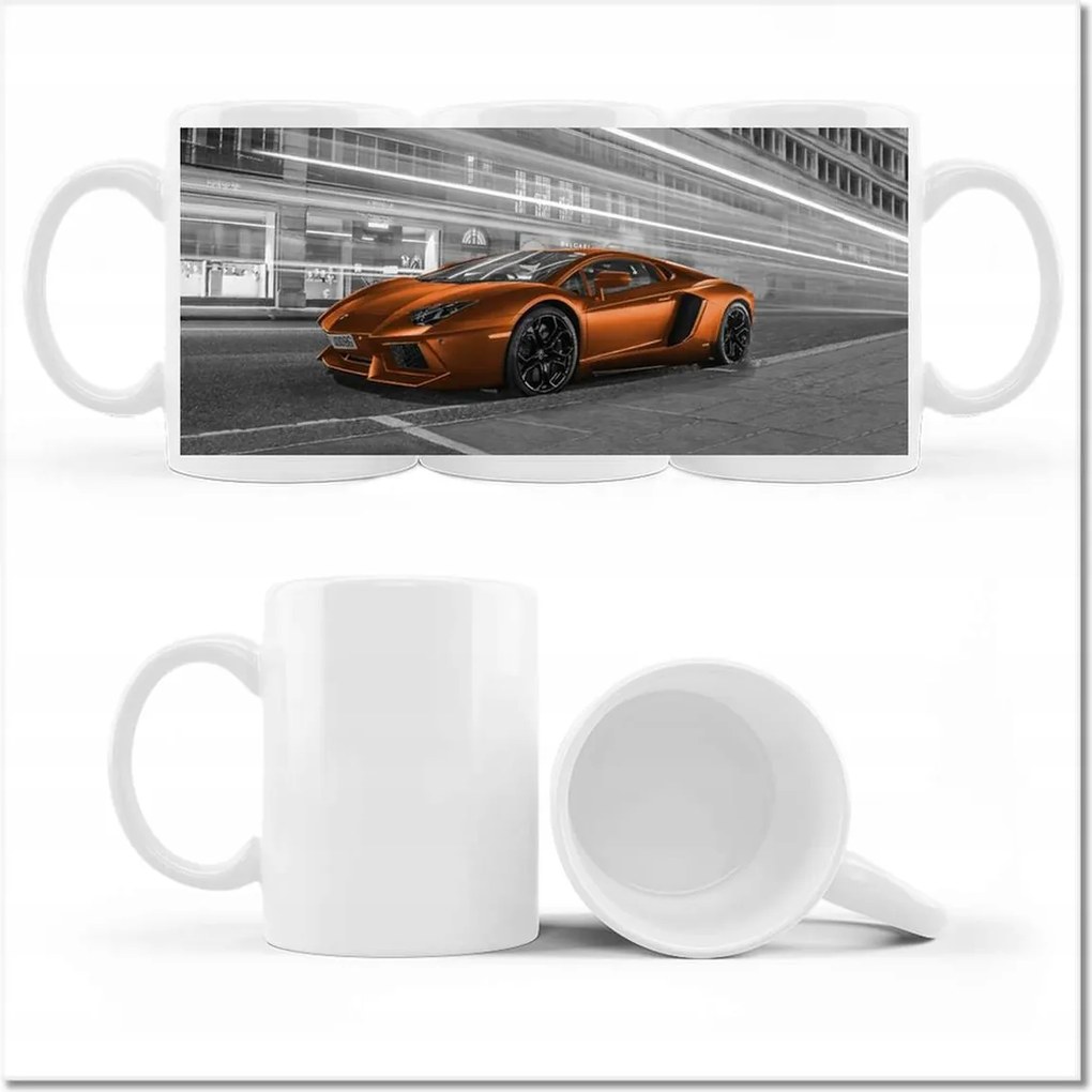 Narancssárga fényképes bögre