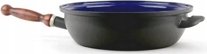 Sfinx Zománcozott serpenyő Bse levehető fa nyéllel 26 cm