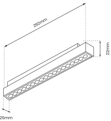 LED világítás MAGNETIC TRACK sínrendszerhez LED/18W/48V/4000K