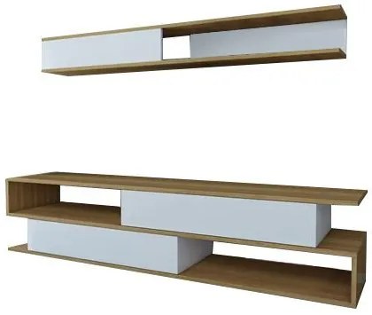 Nappali fal Simpsonic (fehér + teak) . Akció -21%. 1102576