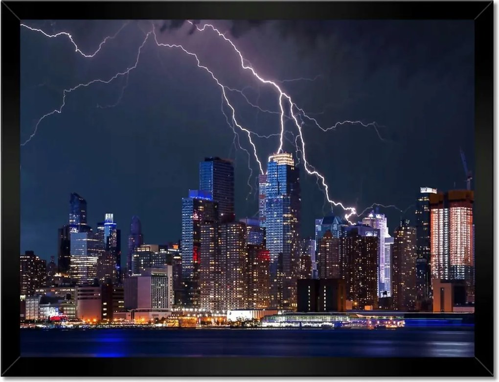 Poszterek keretben 40x30 New York éjszaka