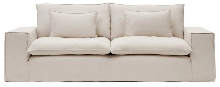 Bézs len kanapé 280 cm Anarela – Kave Home