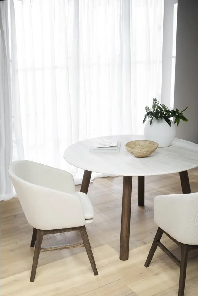 Bézs kárpitozott étkezőfotel szett 2 db-os Windham – Rowico