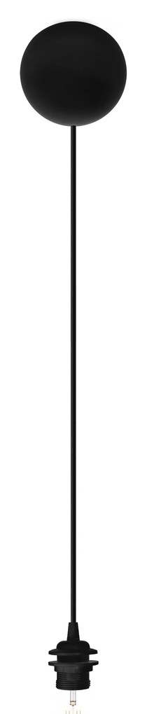Lámpabúra függeszték Cannonball black Ø 12cm L 2,5 m - UMAGE
