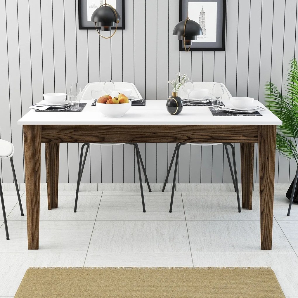 Étkező asztal Milan 514 - Walnut, White
