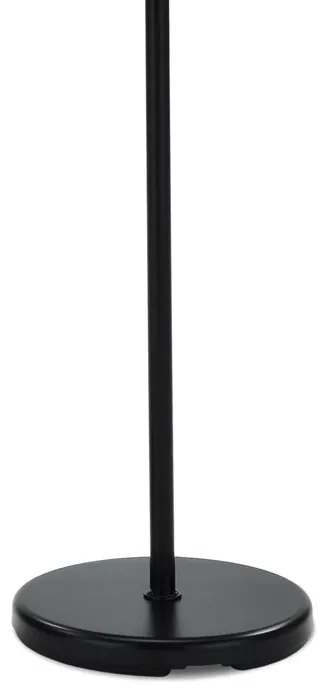 Fekete fém állófogas, 170 cm magas