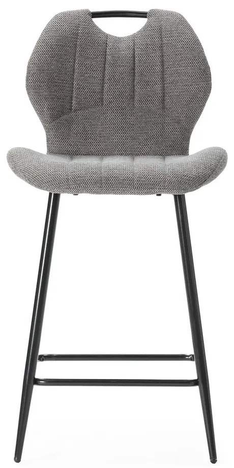 Szürke bárszék szett 2 db-os (ülésmagasság 65 cm) Muli – Marckeric