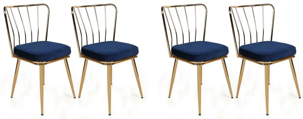 Yildiz Dark Blue étkezőszék szett, 4 db