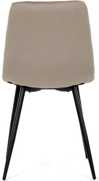 Étkezőszék, bézs, bársony szövet, DCL-X7015 CAP2