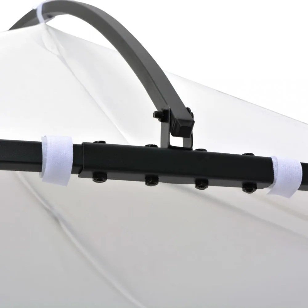 vidaXL fehér kerek pavilon 300 x 290 cm