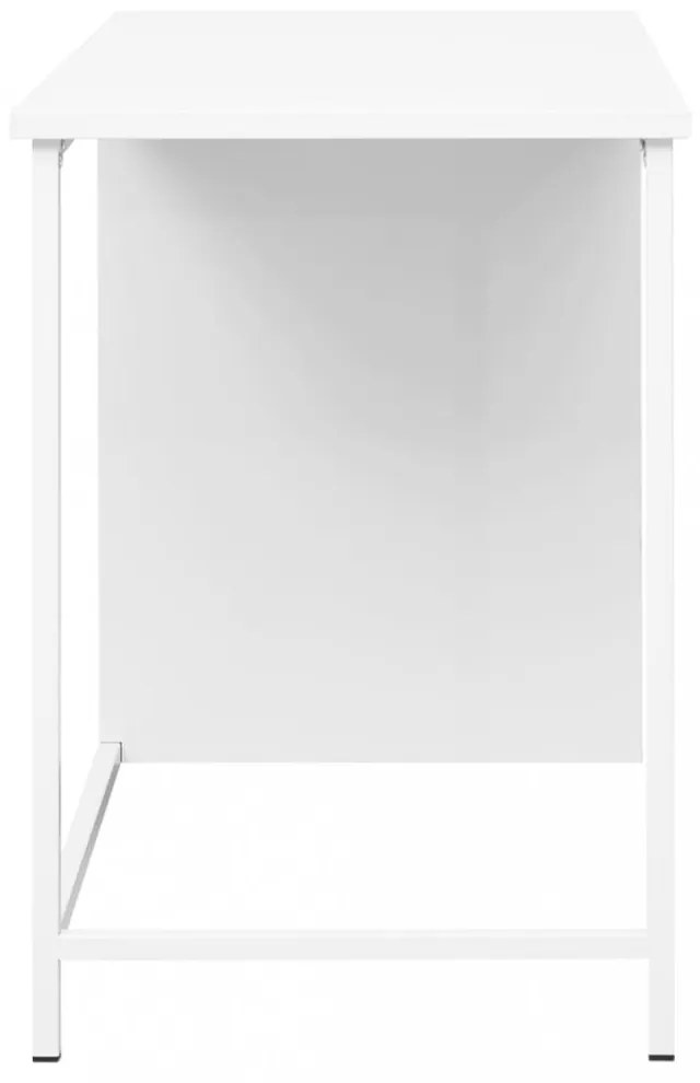 fehér acél ipari stílusú íróasztal fiókokkal 105 x 52 x 75 cm