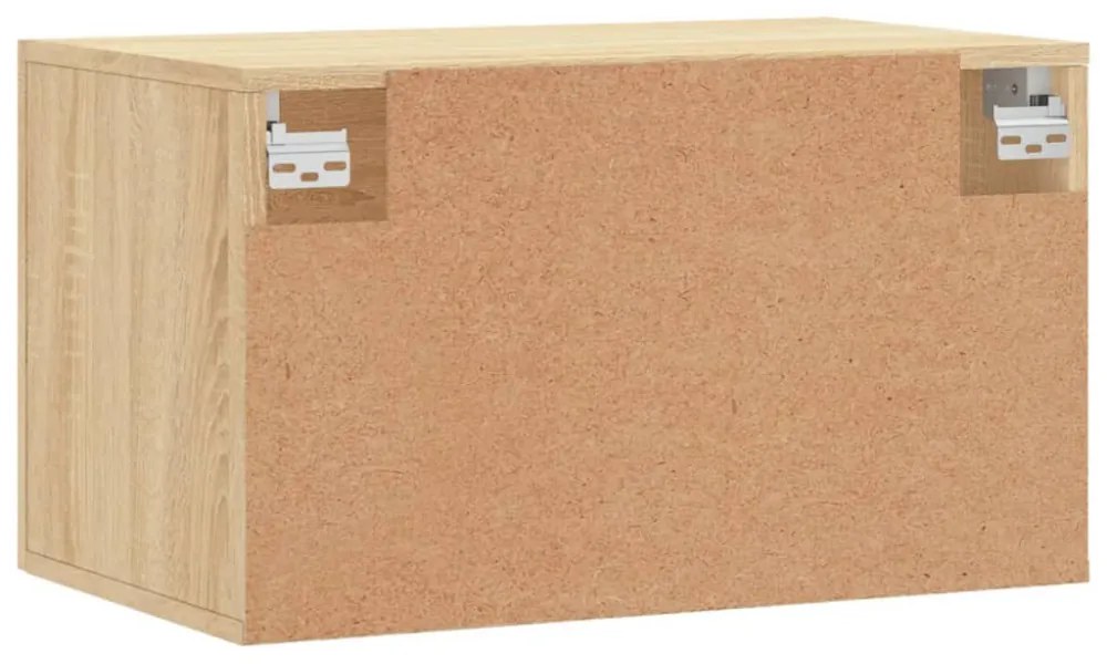 sonoma tölgy színű szerelt fa faliszekrény 60 x 36,5 x 35 cm