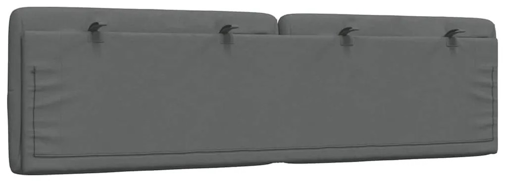 sötétszürke szövet fejtámla párna 180 cm