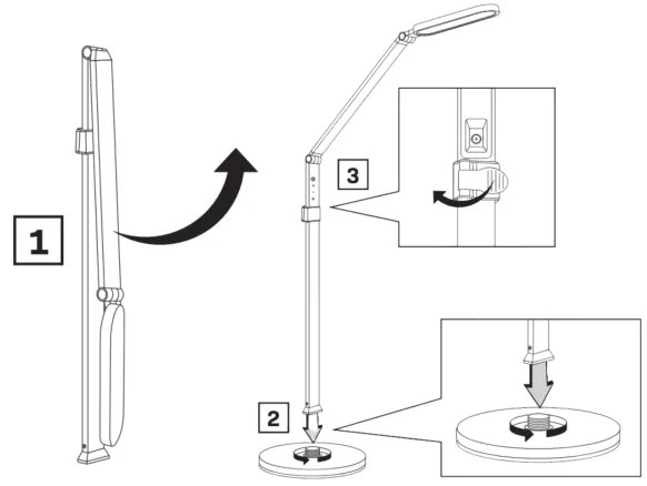 LED Dimmelhető érintős állólámpa FERRARA LED/13W/230V 3000/4000/6000K fehér