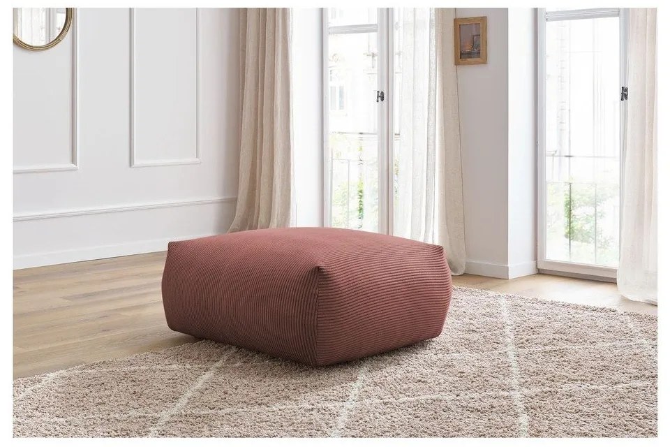 Világos rózsaszín kordbársony lábtartó Voltaire – Bobochic Paris