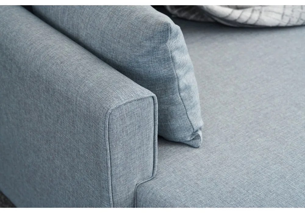 Világoskék sarokkanapé (bal oldali) Bella – Balcab Home