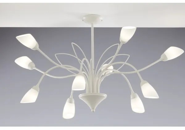 Jupiter 2061 - Rúdon függő csillár GLORIOSA 10xG9/14W/230V krémszínű