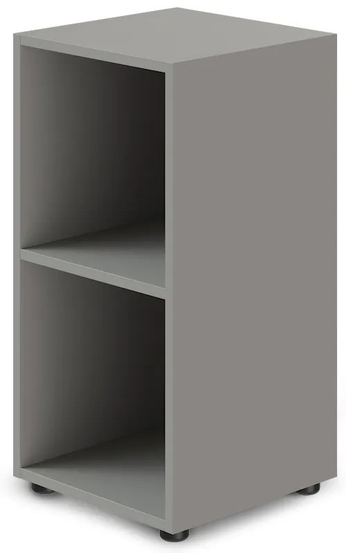 TopOffice Premium alacsony szekrény 39,9 x 40,4 x 80 cm, szürke