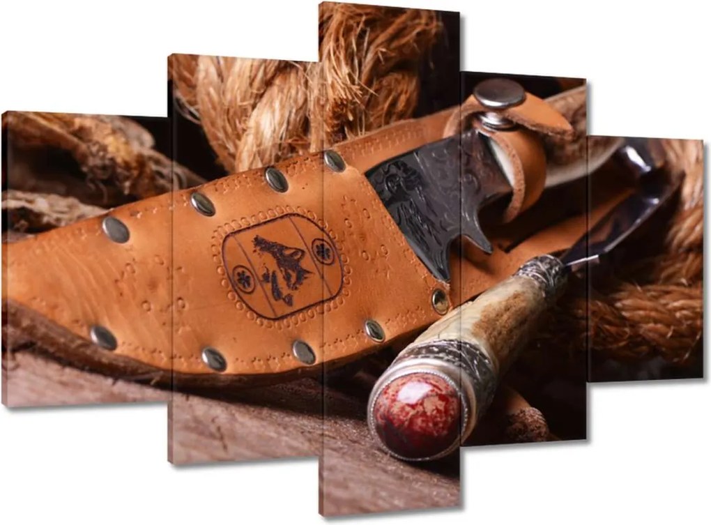 Festmények 150x105 Kés fa háttérrel